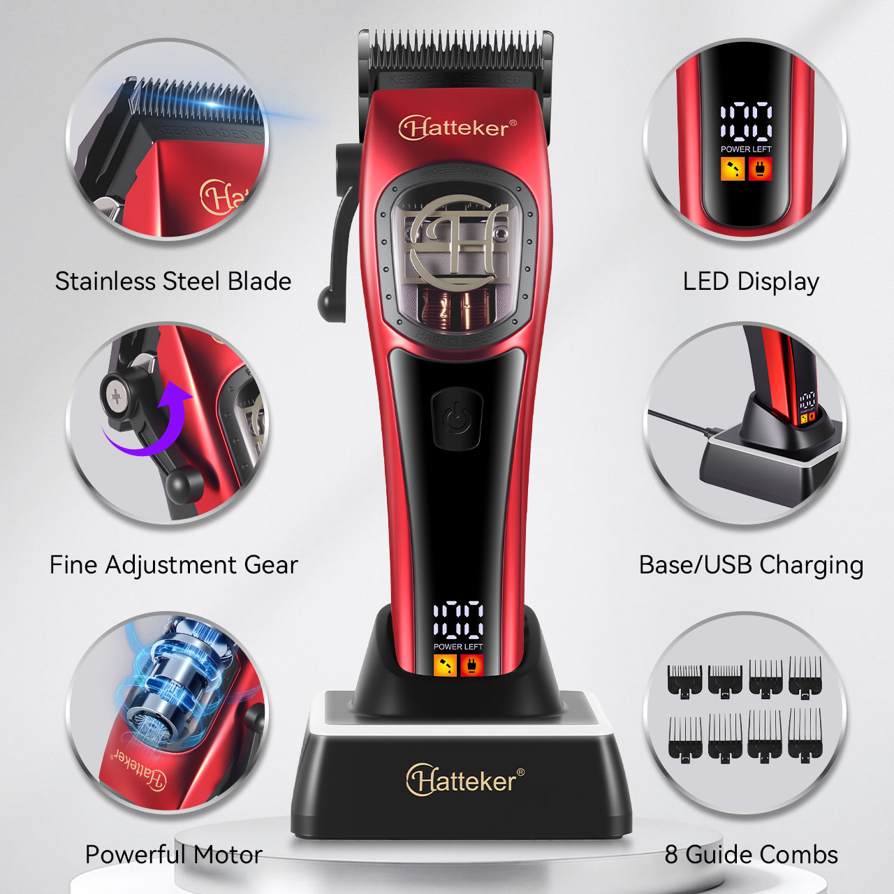 HATTEKER Professional Hair Cli - مراجعة Hair Clipper Professional وسعره