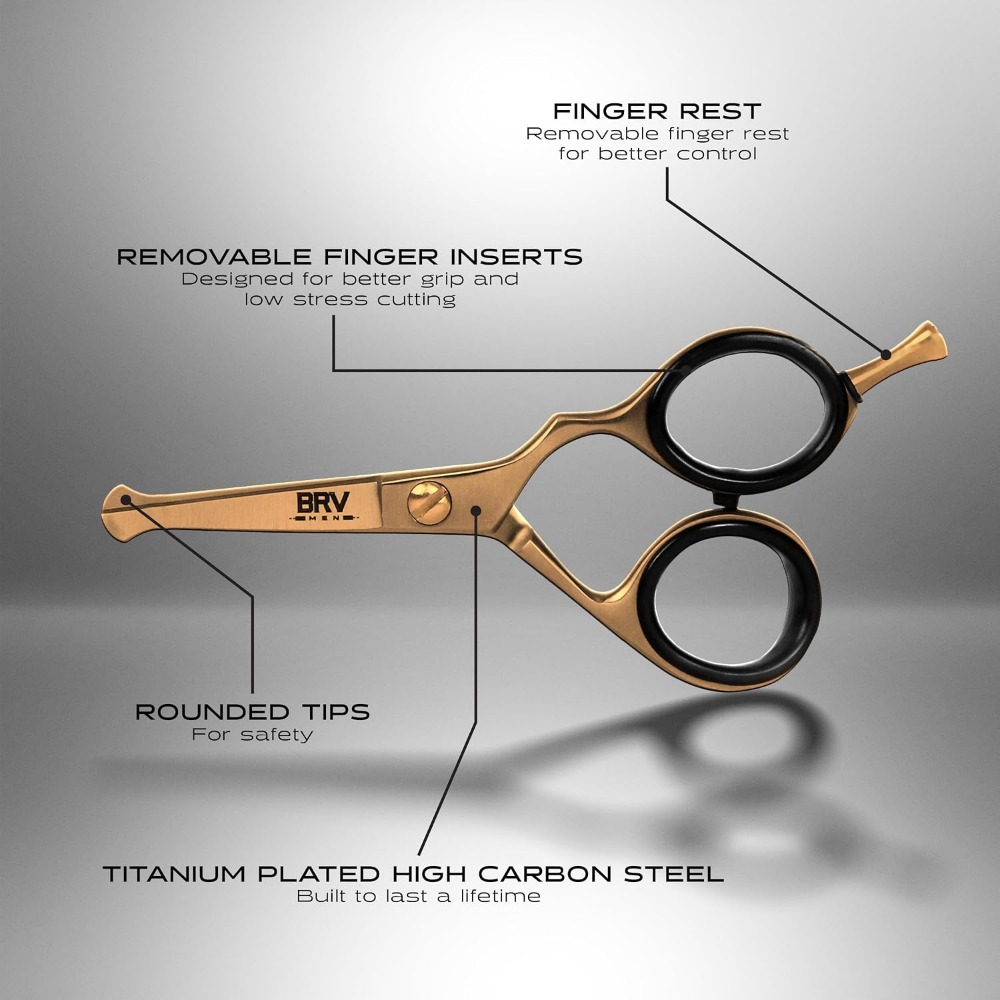Rounded-Tip Small Trim Scissor - مراجعة Grooming Men'S Hair وسعره