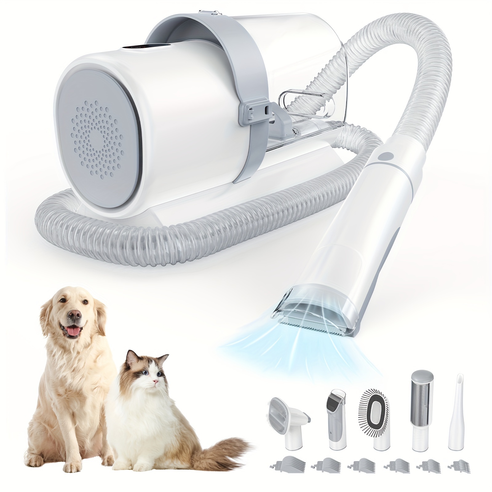 Pet Grooming Vacuum Kit 5 in 1 - مراجعة Hair Clipper Professional وسعره