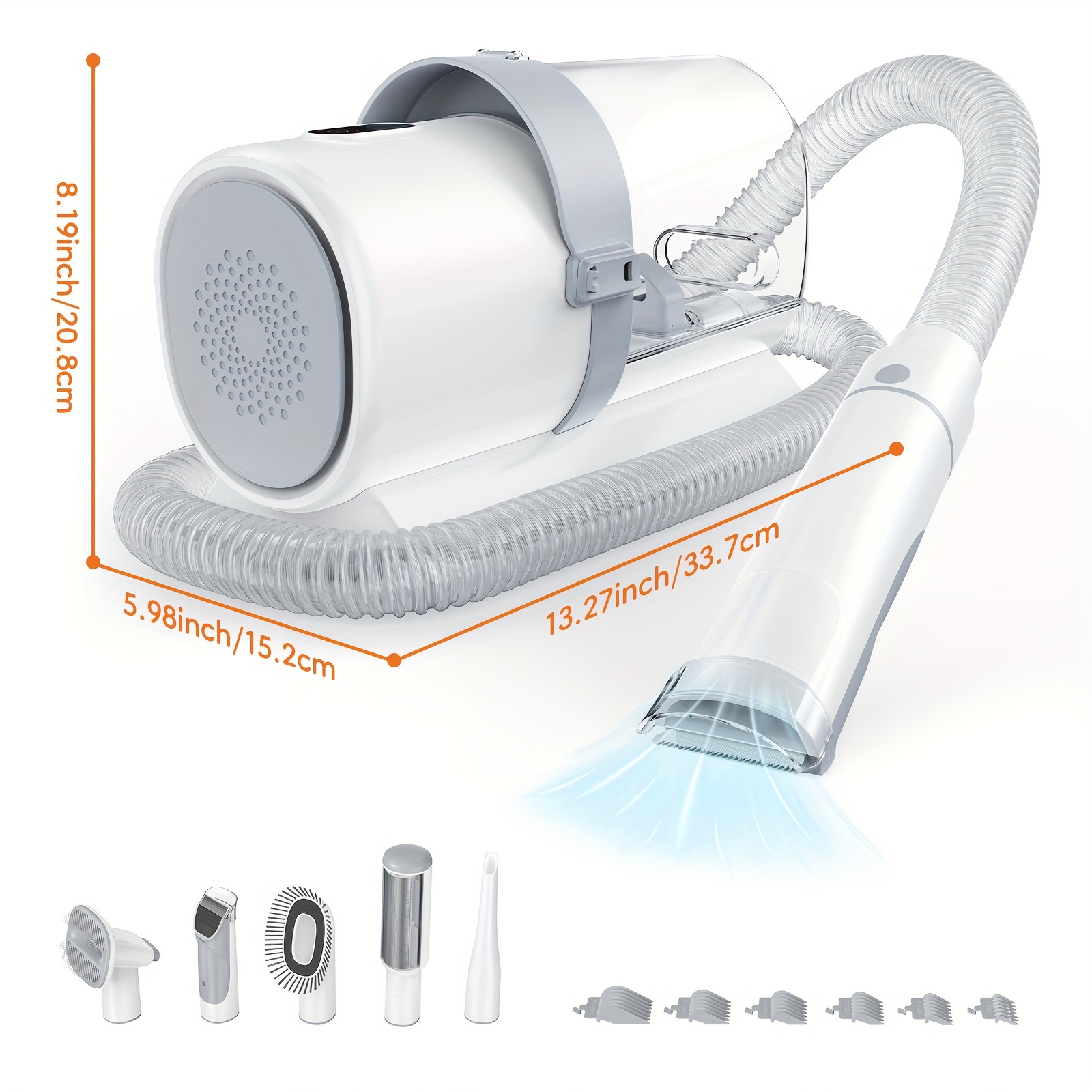 Pet Grooming Vacuum Kit 5 in 1 - مراجعة Hair Clipper Professional وسعره
