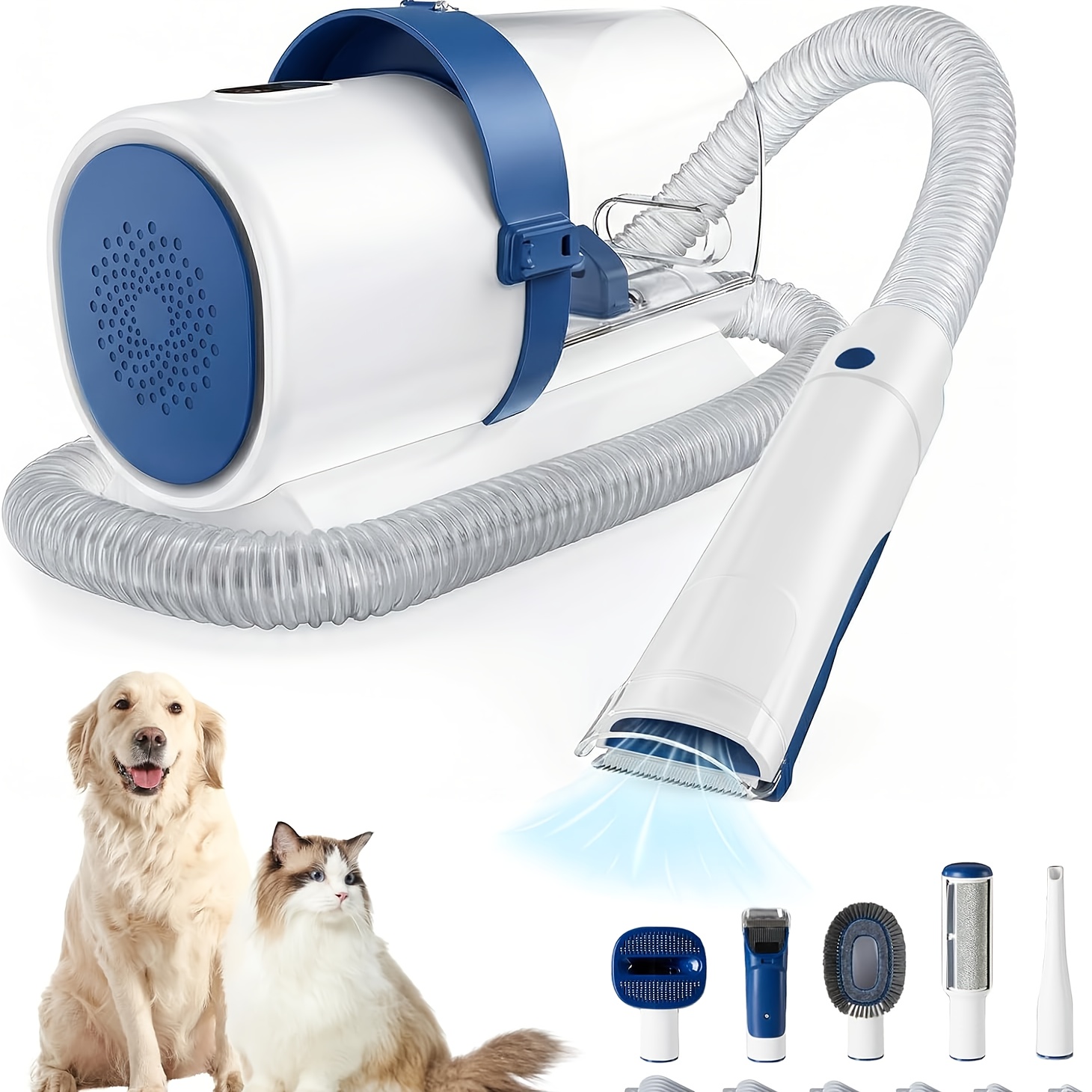 Pet Grooming Vacuum Kit 5 in 1 - مراجعة Hair Clipper Professional وسعره