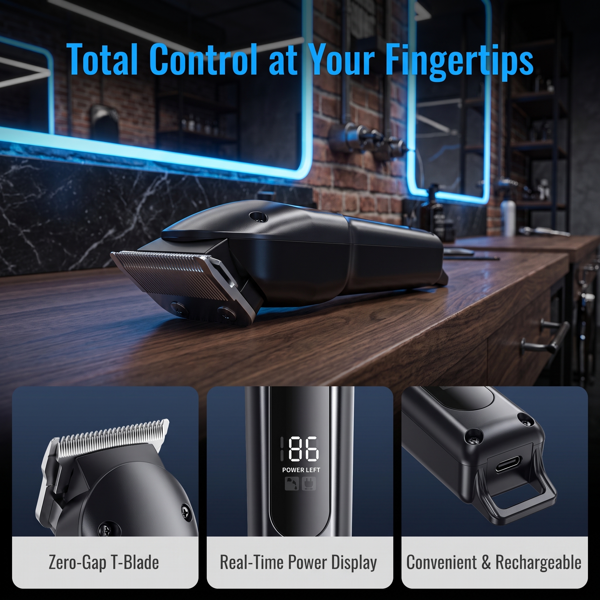 Full Body Washable Electric Ha - مراجعة Hair Clipper Professional وسعره