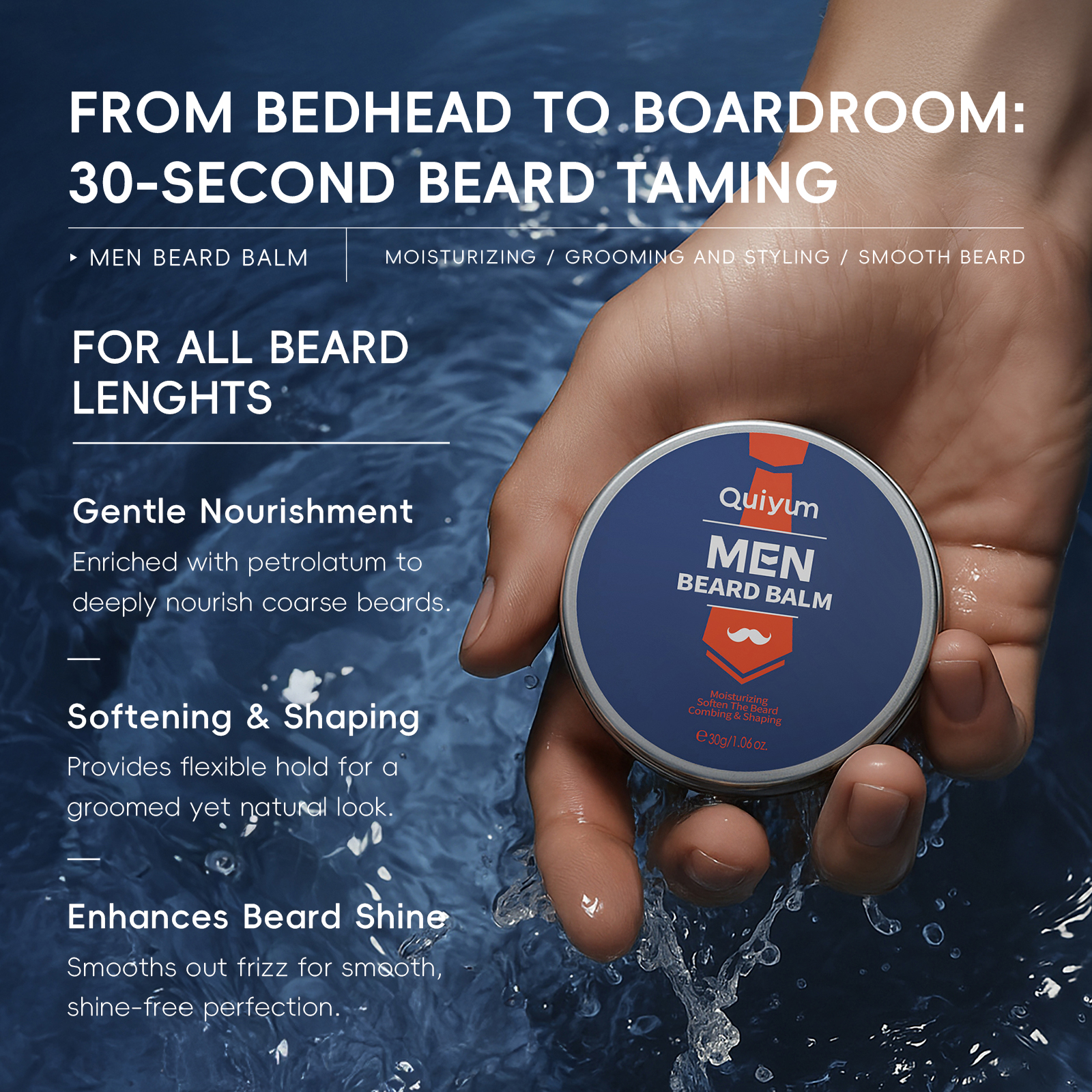 QUIYUM 4Pcs Men Beard & Facial - مراجعة Men'S Grooming Facial وسعره