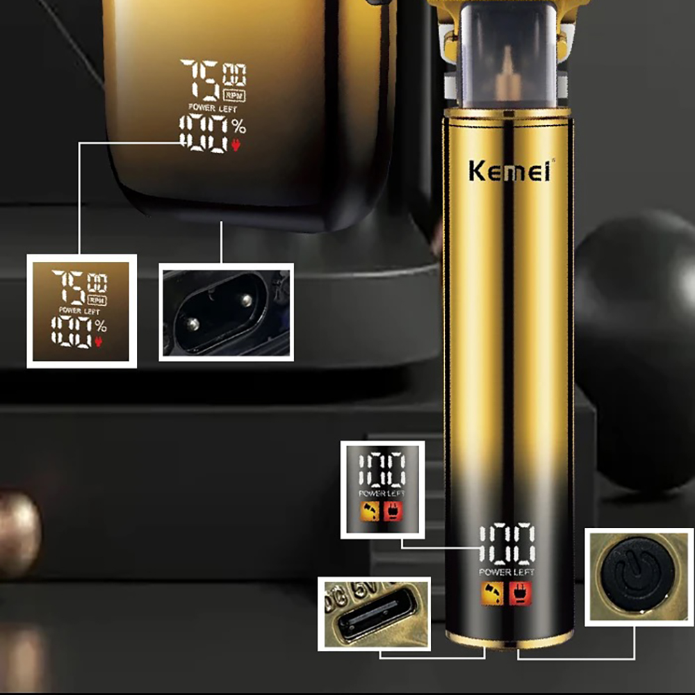 Kemei Hair Trimmer Electric Ra - مراجعة Mens Grooming Barber وسعره