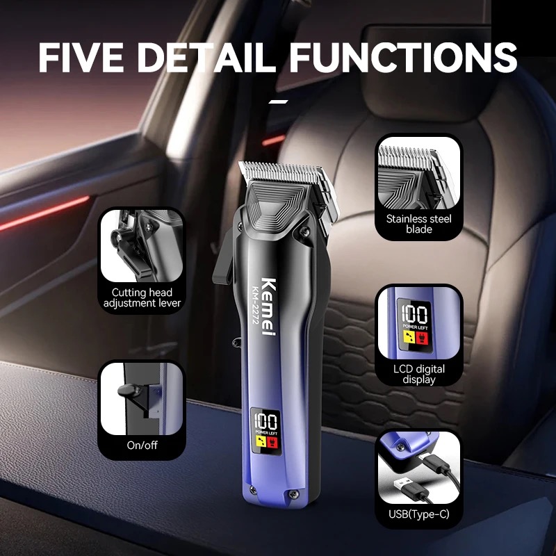 Kemei Electric Hair Clipper Ba - مراجعة Mens Grooming Barber وسعره