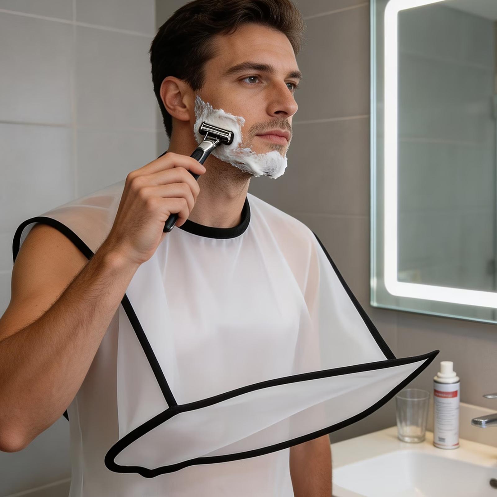 Beard Apron Foldable Shaving B - مراجعة Mens Grooming Barber وسعره