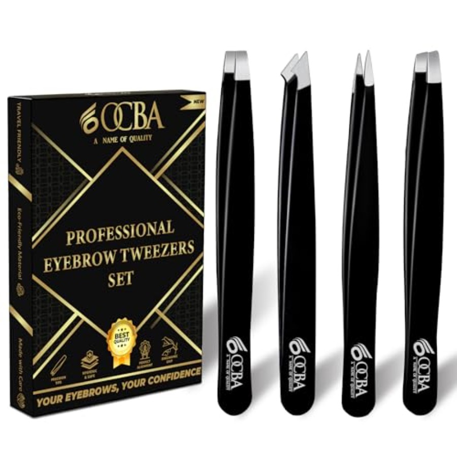 4 Pcs Tweezers for Facial Hair - مراجعة Men'S Grooming Facial وسعره