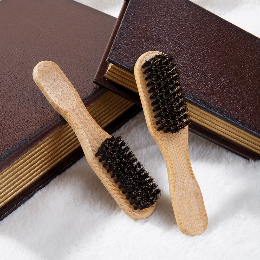 Bamboo Wood Bristle Brush Redu - مراجعة Mens Grooming Barber وسعره